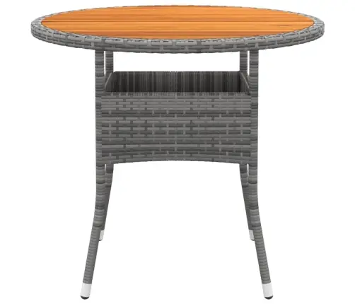 Sodo Valgomojo Baldų Komplektas, 5 Dalių, Pilkas, Poliratanas