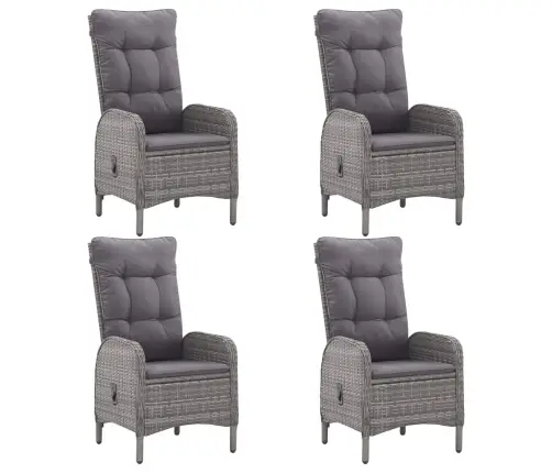 5-Daļīgs Dārza Mēbeļu Komplekts, Pe Rotangpalma, Akācijas Koks Vidaxl