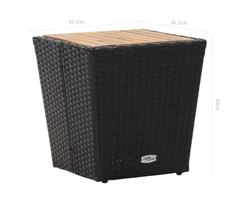 3-Daļīgs Bistro Mēbeļu Komplekts, Pe Rotangpalma, Akācijas Koks Vidaxl