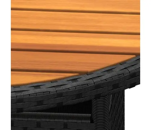 3-Osaline Aia Bistrookomplekt, Polürotang, Must