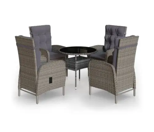 5-Osaline Aia Bistrookomplekt, Polürotang, Hall