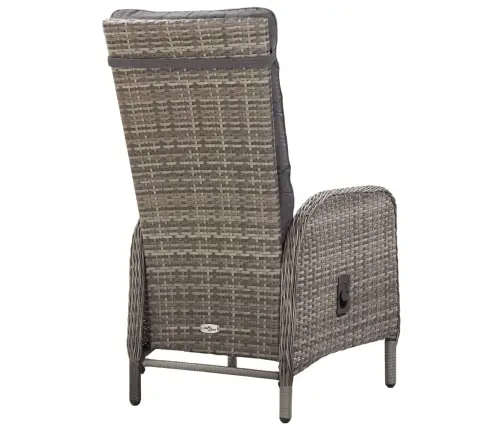 Sodo Valgomojo Baldų Komplektas, 11 Dalių, Pilkas, Poliratanas