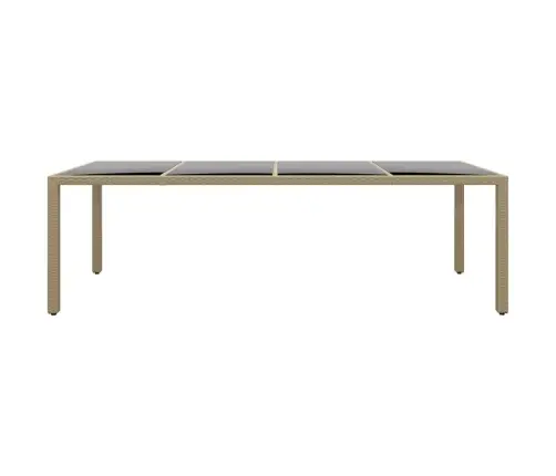 11-Daļīgs Dārza Mēbeļu Komplekts, Bēša Pe Rotangpalma Vidaxl