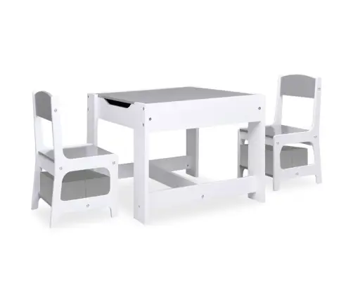 Bērnu Galds Ar 2 Krēsliem, Balts, Mdf Plāksne Vidaxl Bērnu Galds Ar 2 Krēsliem, Balts, Mdf Plāksne Vidaxl