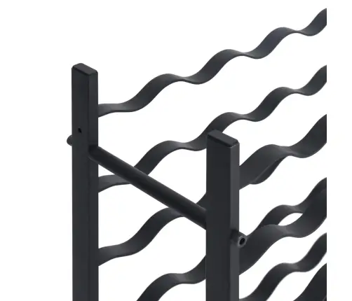 Vīna Pudeļu Plaukts 36 Pudelēm, Melna Dzelzs Vidaxl