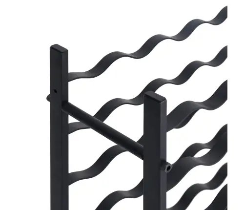 Vīna Pudeļu Plaukts 36 Pudelēm, Melna Dzelzs Vidaxl