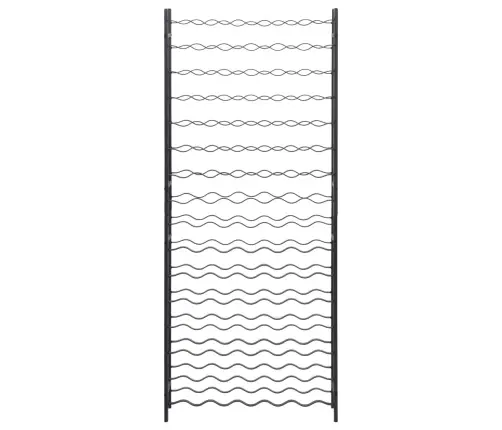 Vīna Pudeļu Plaukts 96 Pudelēm, Melna Dzelzs Vidaxl