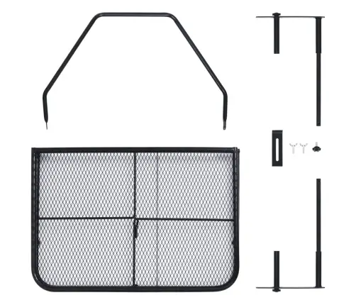 Balkona Galdiņš, Melns, 60X40 Cm, Tērauds Vidaxl