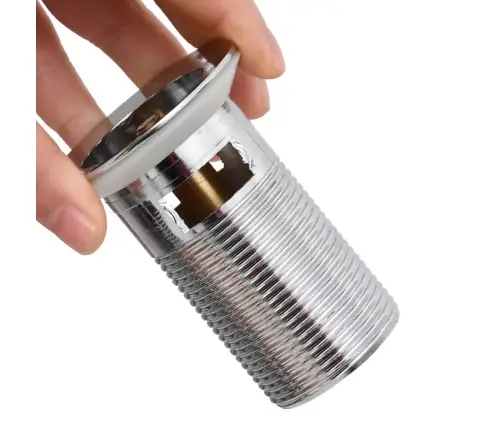 Lükatav Äravool Koos Ülevoolufunktsiooniga Kroom 6,4X6,4X9,1 Cm