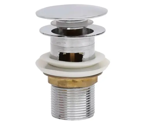 Lükatav Äravool Koos Ülevoolufunktsiooniga Kroom 6,4X6,4X9,1 Cm