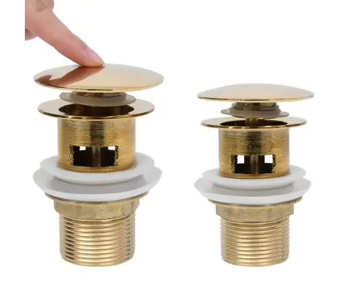 Noteka Ar Pārplūdi, Zelta Krāsā, 6,4X6,4X9,1 Cm Vidaxl