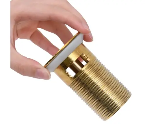 Noteka Ar Pārplūdi, Zelta Krāsā, 6,4X6,4X9,1 Cm Vidaxl