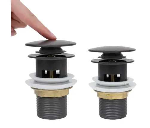 Lükatav Äravool Ülevoolufunktsiooniga Kuldne 6,4X6,4X9,1 Cm