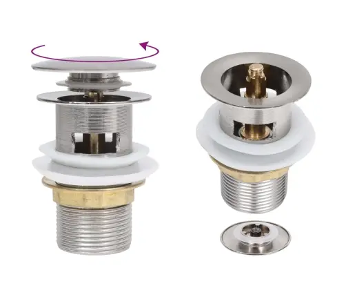 Noteka Ar Pārplūdi, Sudraba Krāsā, 6,4X6,4X9,1 Cm Vidaxl