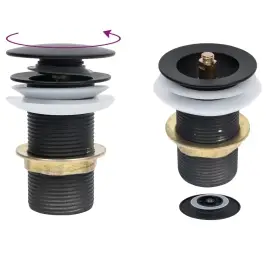 Noteka Bez Pārplūdes, Melna, 6,4X6,4X9,1 Cm Vidaxl