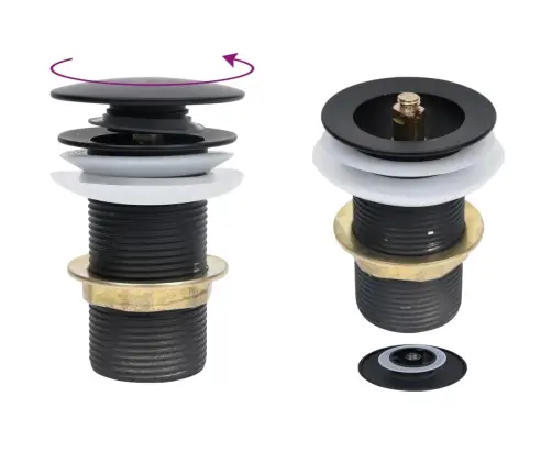 Noteka Bez Pārplūdes, Melna, 6,4X6,4X9,1 Cm Vidaxl