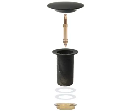 Noteka Bez Pārplūdes, Melna, 6,4X6,4X9,1 Cm Vidaxl