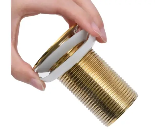 Lükatav Äravool Ülevoolufunktsioonita Kuldne 6,4X6,4X9,1 Cm