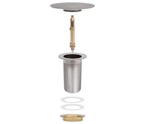 Noteka Bez Pārplūdes, Sudraba Krāsā, 6,4X6,4X9,1 Cm Vidaxl