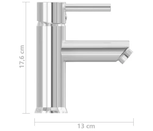 Vannasistabas Izlietnes Jaucējkrāns, Hromēts, 130X176 Mm Vidaxl