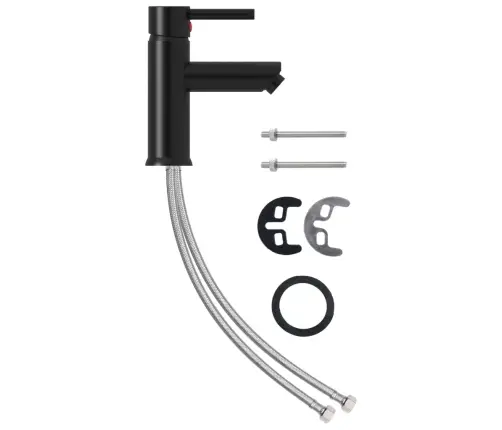 Vonios Kambario Praustuvo Maišytuvas, Juodas, 130X176Mm