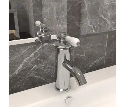 Vannasistabas Izlietnes Jaucējkrāns, Sudraba Krāsā, 130X180 Mm Vidaxl