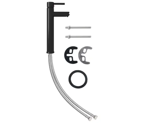 Vannasistabas Jaucējkrāns, 12X30 Cm, Melns Vidaxl