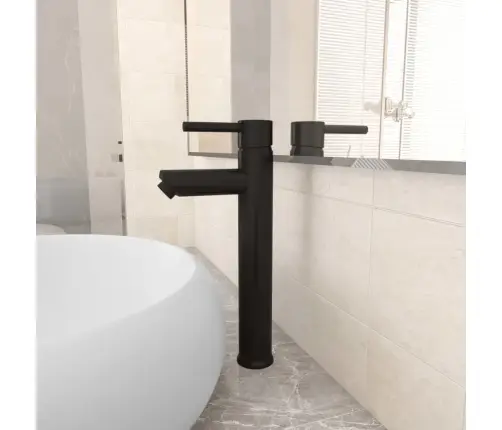 Vannasistabas Jaucējkrāns, 12X30 Cm, Melns Vidaxl