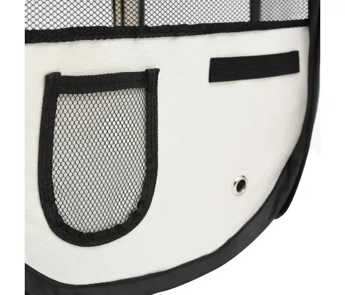 Saliekama Suņu Sētiņa, Ar Somu, Melna, 125X125X61 Cm Vidaxl