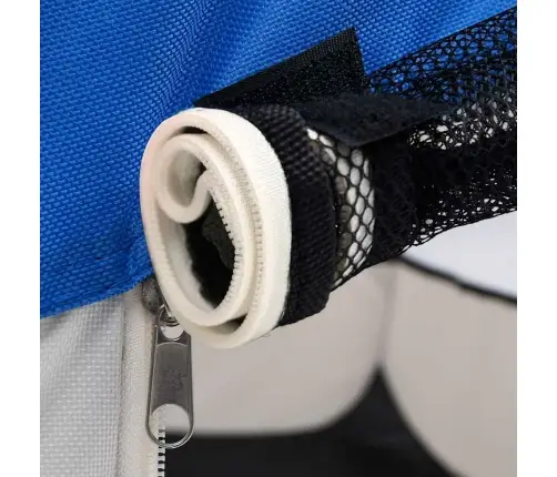 Saliekama Suņu Sētiņa, Ar Somu, Zila, 125X125X61 Cm Vidaxl