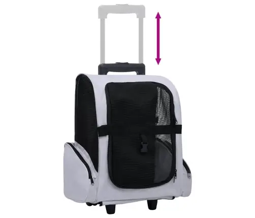 Mājdzīvnieku Ratiņi, Saliekami, Daudzfunkcionāli, Pelēki Vidaxl