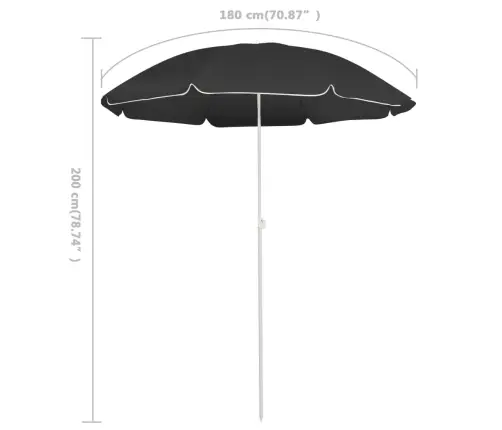 Aia Päikesevari Teraspostiga, Antratsiithall, 180 Cm