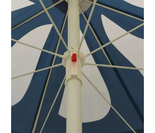 Sodo Skėtis Nuo Saulės Su Plieniniu Stulpu, Mėlynas, 180Cm Sodo Skėtis Nuo Saulės Su Plieniniu Stulpu, Mėlynas, 180Cm