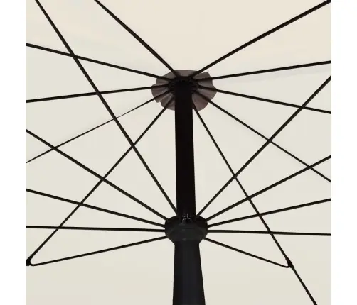 Dārza Saulessargs Ar Kātu, 200X130 Cm, Smilšu Krāsā Vidaxl