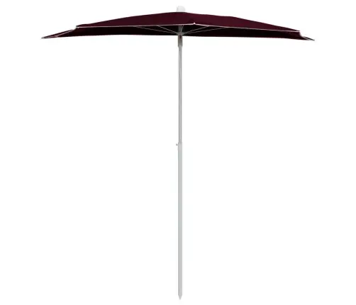 Päikesevari Postiga, Poolümar, 180 X 90 cm Bordoopunane