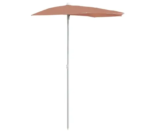 Päikesevari Postiga, Poolümar, 180 X 90 cm Terrakota