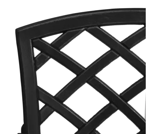 Dārza Krēsli, 2 Gab., Liets Alumīnijs, Melni Vidaxl