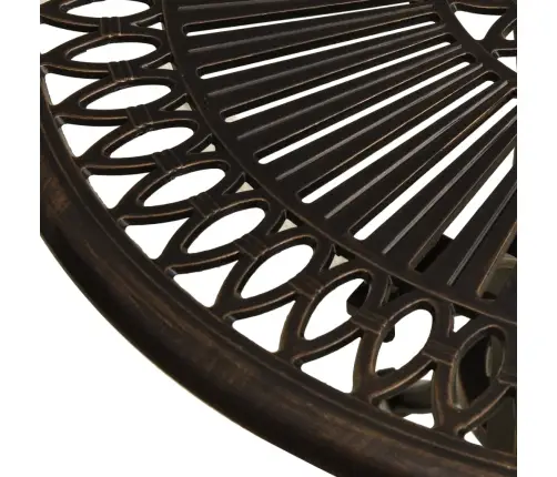 Sodo Staliukas, Bronzinės Spalvos, 62X62X65cm Lietas Aliuminis