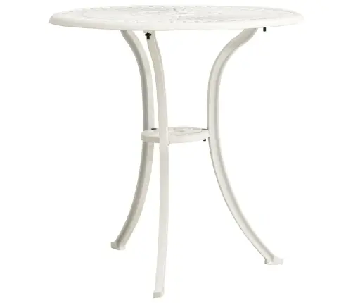 Dārza Galds, Balts, 62X62X65 Cm, Liets Alumīnijs Vidaxl Dārza Galds, Balts, 62X62X65 Cm, Liets Alumīnijs Vidaxl