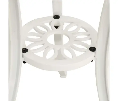 Dārza Galds, Balts, 62X62X65 Cm, Liets Alumīnijs Vidaxl Dārza Galds, Balts, 62X62X65 Cm, Liets Alumīnijs Vidaxl