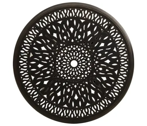 Dārza Galds, Bronzas Krāsa, 90X90X74 Cm, Liets Alumīnijs Vidaxl