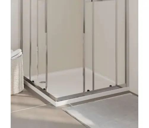 Dušas Pamatne, Kvadrāta Forma, Abs, 90X90 Cm Vidaxl