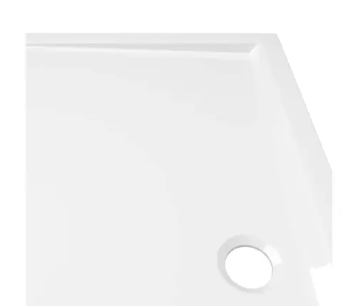 Dušas Pamatne, Taisnstūra, Abs, Balta, 70X120 Cm Vidaxl