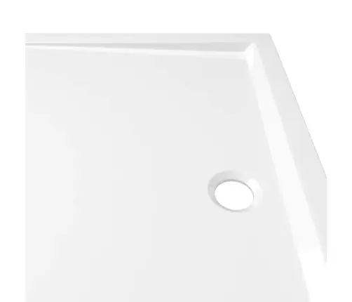 Dušas Pamatne, Taisnstūra, Abs, Balta, 70X100 Cm Vidaxl