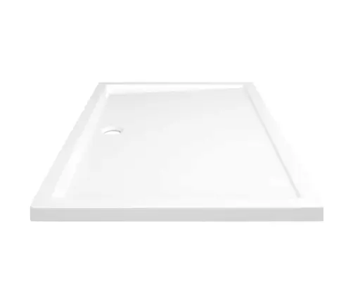 Dušas Pamatne, Taisnstūra, Abs, Balta, 80X120 Cm Vidaxl