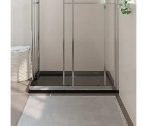 Dušas Pamatne, Taisnstūra, Melna, Abs, 80X100 Cm Vidaxl