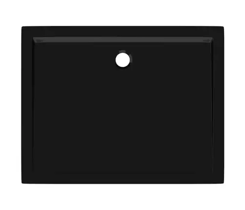 Dušas Pamatne, Taisnstūra, Melna, Abs, 80X100 Cm Vidaxl