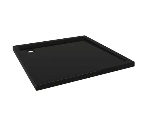 Dušas Pamatne, Kvadrāta Forma, Abs, Melna, 90X90 Cm Vidaxl