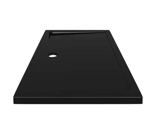 Dušas Pamatne, Taisnstūra, Abs, Melna, 70X120 Cm Vidaxl