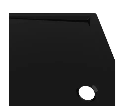Dušas Pamatne, Taisnstūra, Abs, Melna, 70X120 Cm Vidaxl